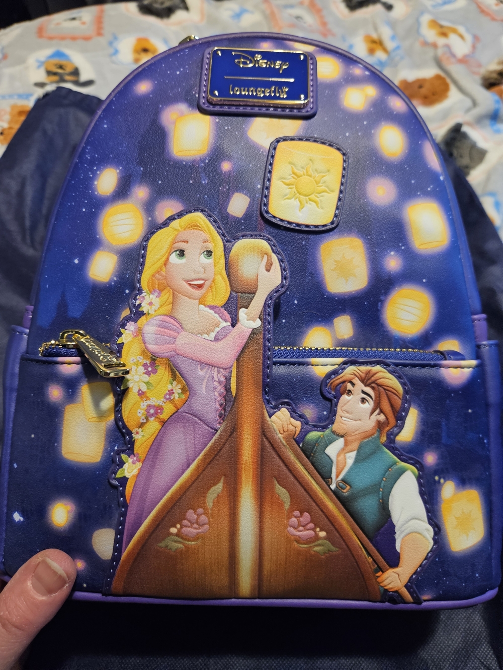 NWT Disney Loungefly Tangled Lanterns Scene Mini Backpack